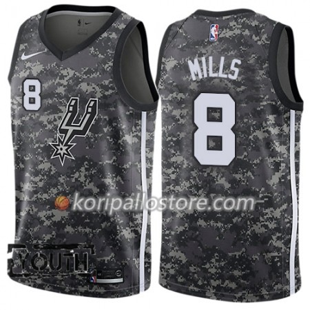 San Antonio Spurs Patty Mills 8 Nike City Edition Musta Lasten Pelipaidat Swingman